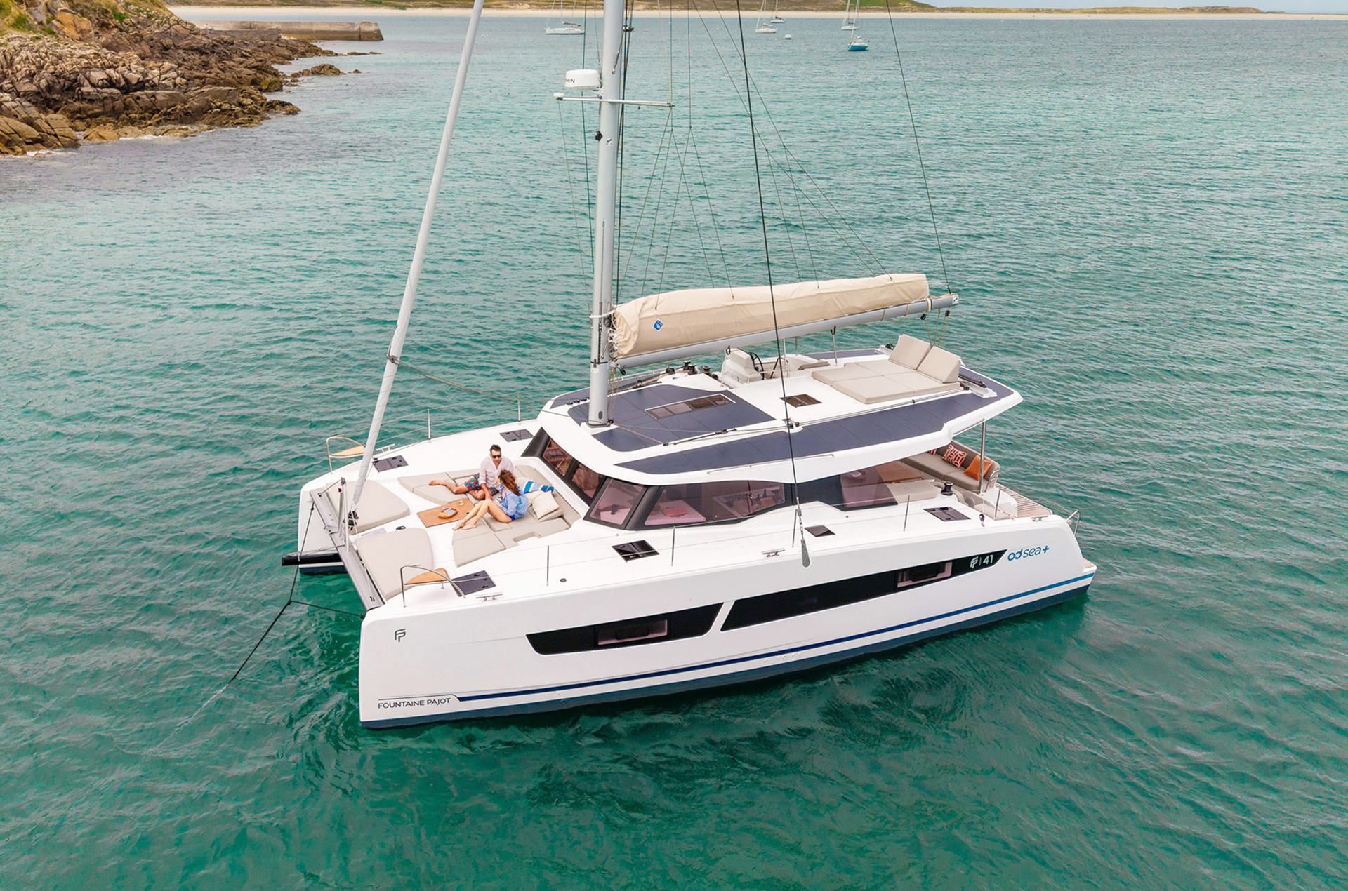 Fountaine Pajot aerial photo
