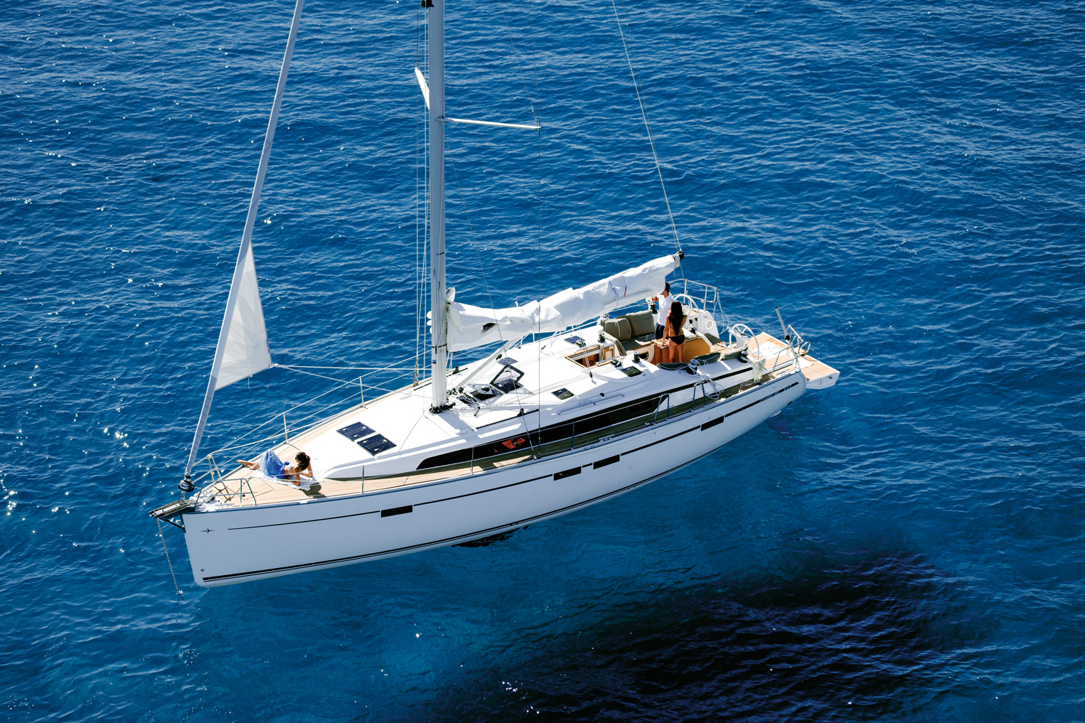 BAVARIA CRUISER 46 sailing yacht underway at sea